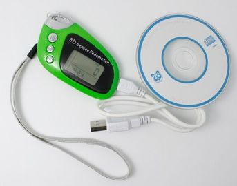 China Green Pocket USB 3D Sensor Pedometer supplier