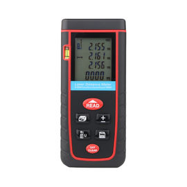 China Self Calibration 100m Large LCD Screen 4 Line Display Digital Laser Distance Meter with Bubble Level, supplier