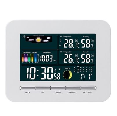 China TS-76 Multi-Function Wireless Weather Station Clock Barometer Indoor And Outdoor Temperature Hygrometer supplier